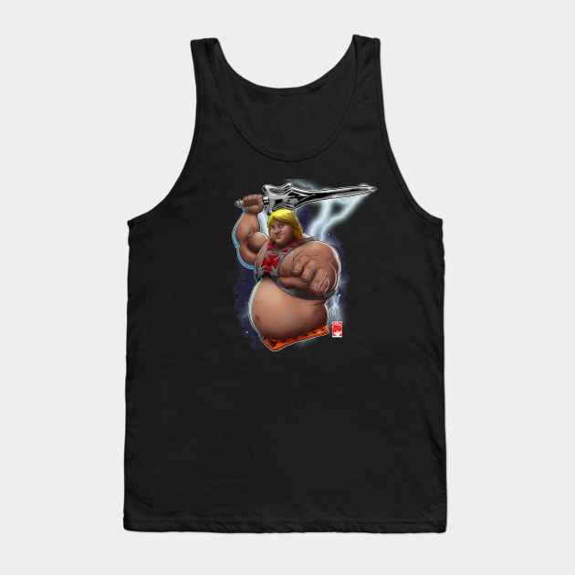 Chunk-He-Man Tank Top by JayGeeArt